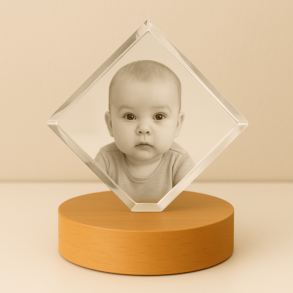 PERSONALIZED CRYSTAL PHOTO LAMP