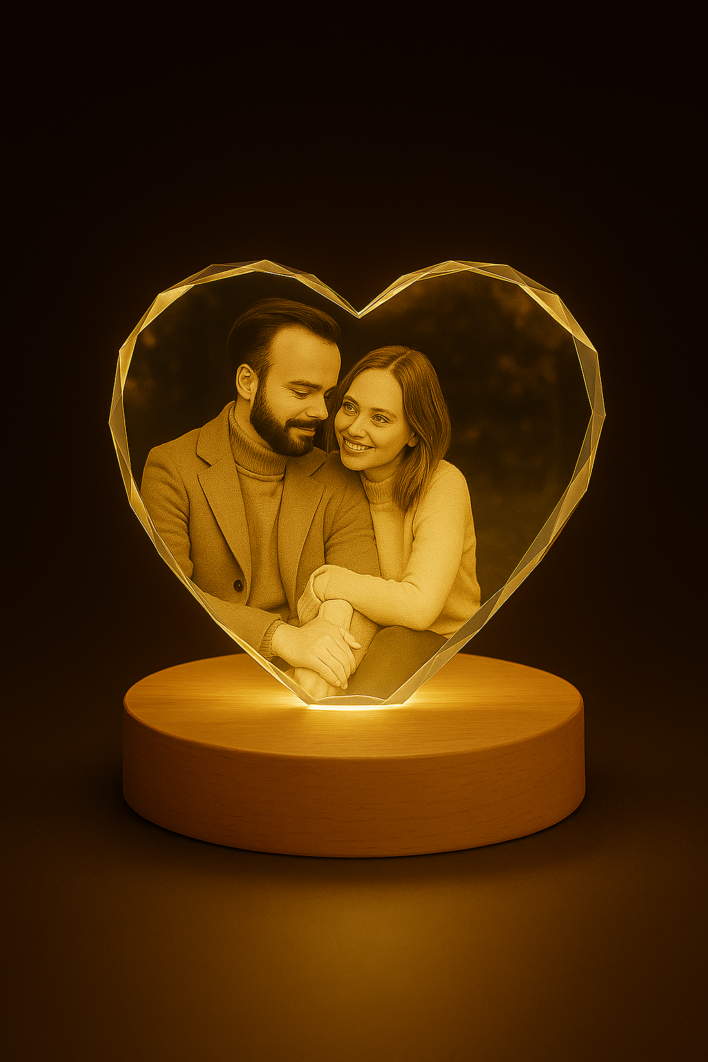 PERSONALIZED CRYSTAL PHOTO LAMP