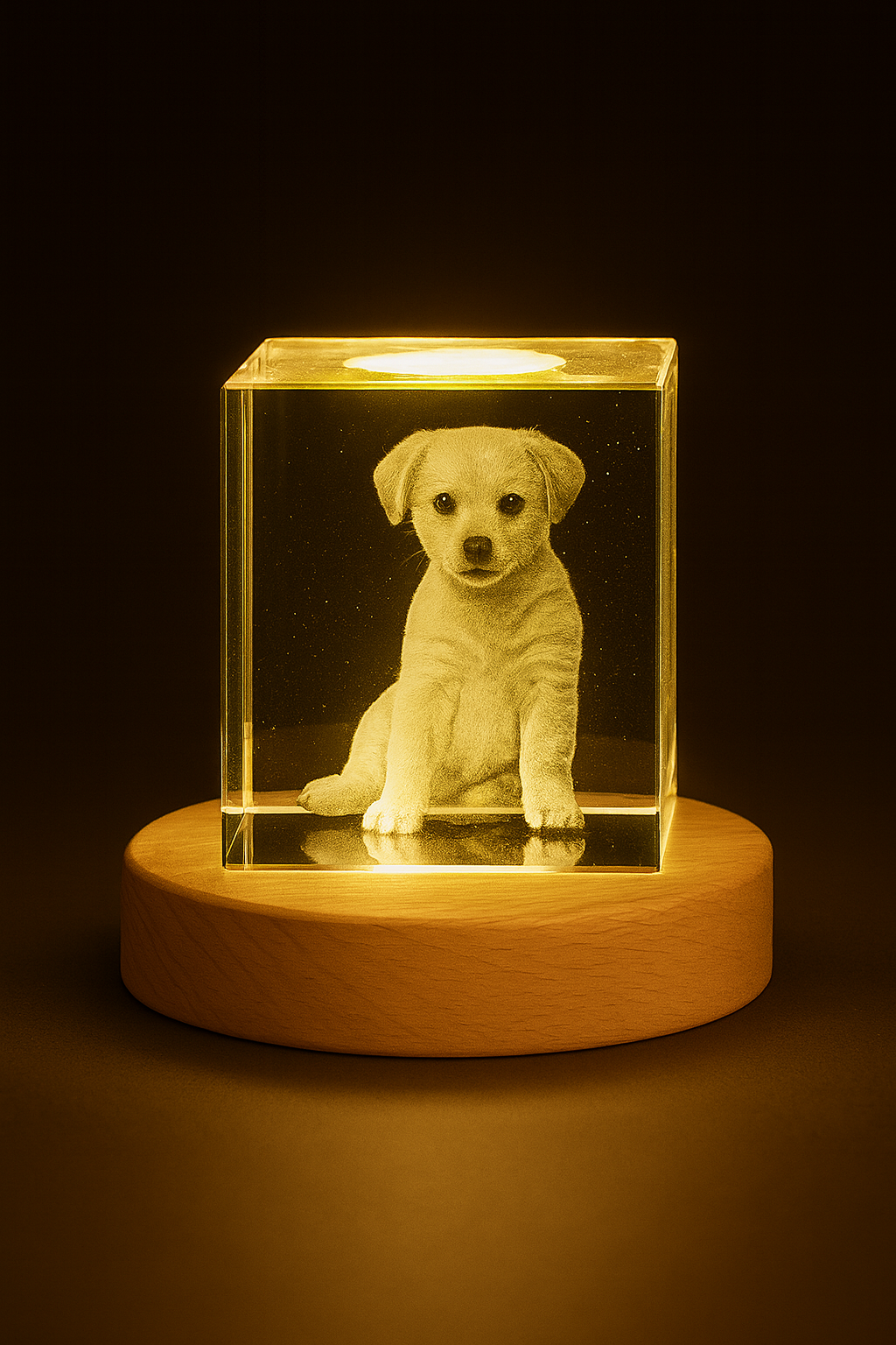 PERSONALIZED CRYSTAL PHOTO LAMP