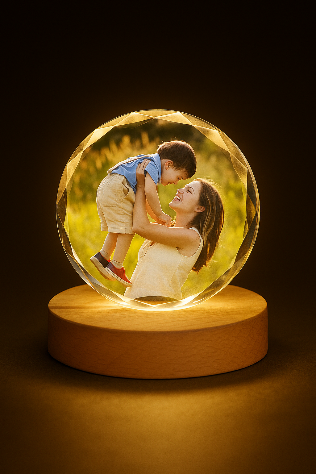 Personalized Crystal Photo Lamp