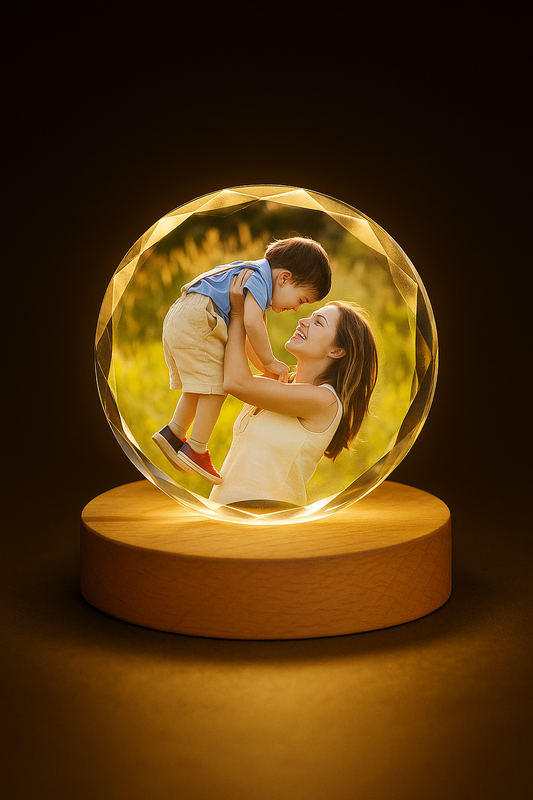 Personalized Crystal Photo Lamp